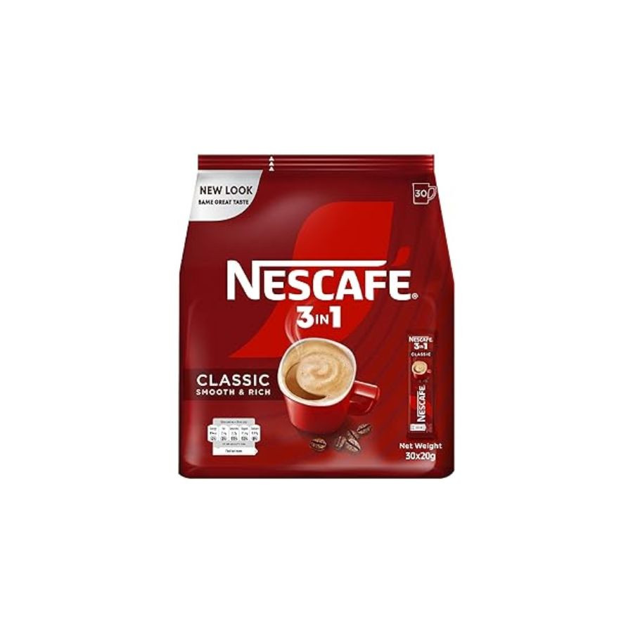 Nescafe 3in1 Instant Coffee Mix Sachet 20g (30 Sticks)